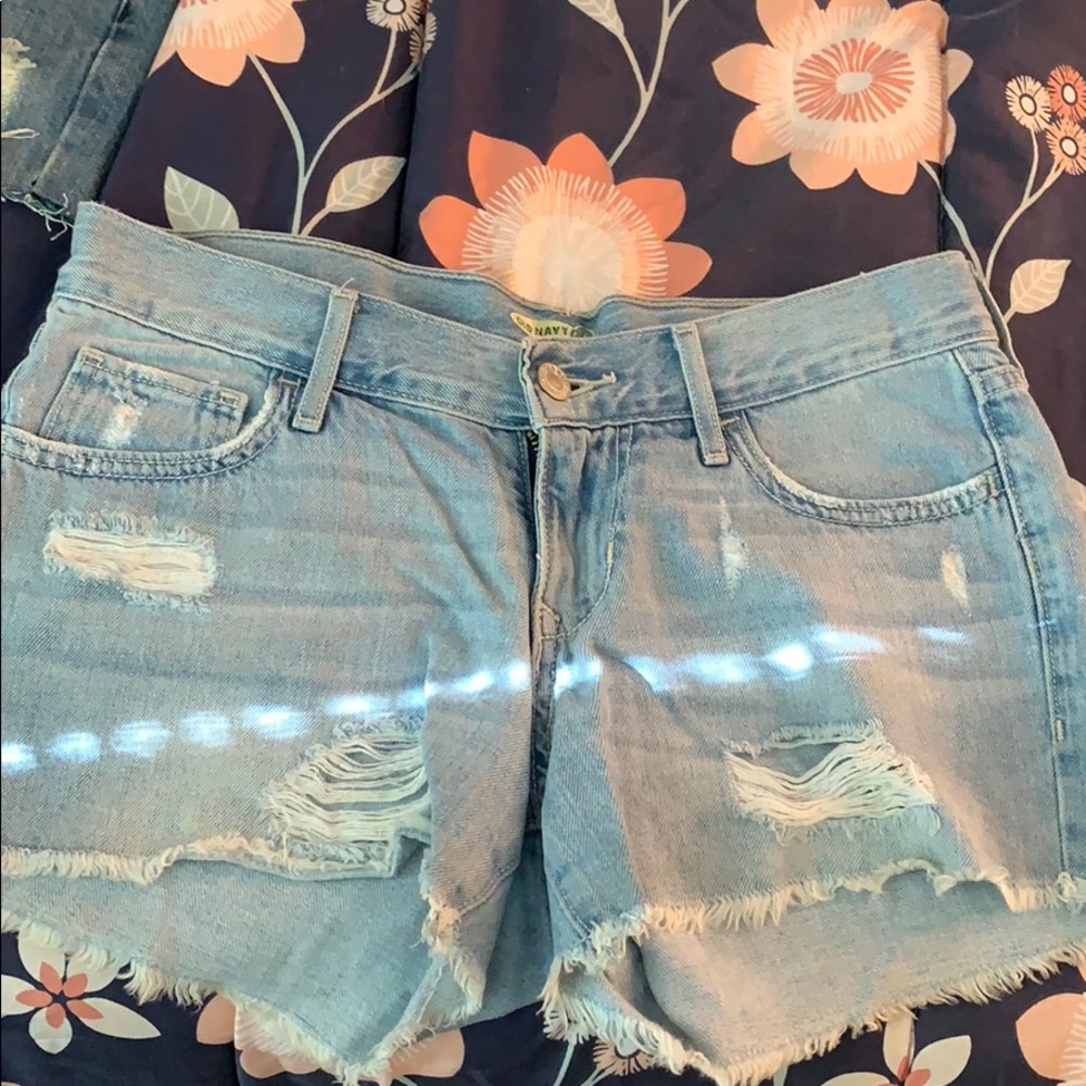 Denim jean shorts